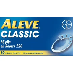 Aleve Classic bij o.a. Hoofdpijn Griep Verkoudheid en Koorts 12 tabletten