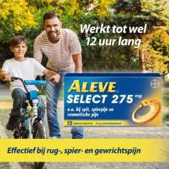 Aleve Select bij o.a. Rugpijn Spierpijn en Gewrichtspijn 12 tabletten
