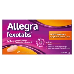 Allegra Fexotabs Hooikoortstabletten 20 stuks