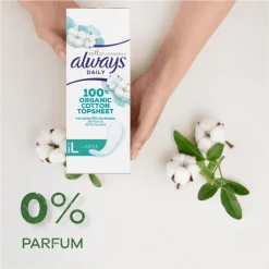 Always Dailies Bio Cotton Large