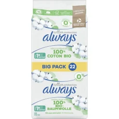 Always Maandverband Bio Cotton Normal Big Pack
