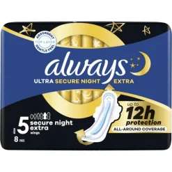 Always Maandverband Ultra Secure Night Extra Wings
