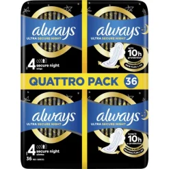 ALWAYS ULTRA PADS NIGHT WINGS 36 - QP