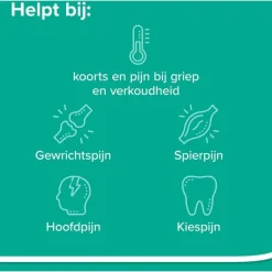 Aspirine 500 mg helpt bij pijn 20 tabletten