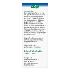 A.Vogel Echinaforce Bij Onvoldoende Weerstand En Griep Tabletten 30 stuks