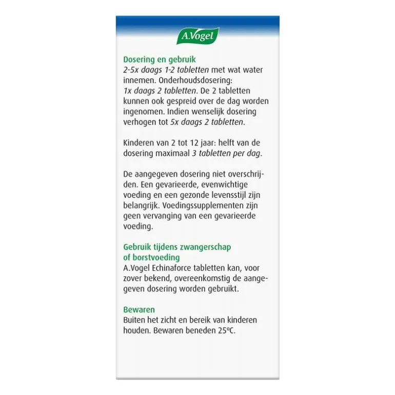 A.Vogel Echinaforce Weerstand1* Tabletten 200 stuks