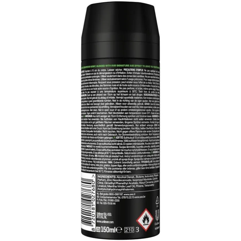 AXE Mojito & Cedarwood Deodorant Bodyspray 150 ML