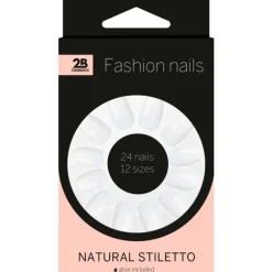2B Fashion Nails Natural Stiletto