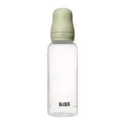 BIBS Babyfles 270 ML Sage met Latex speen en opvouwbaar trechtertje