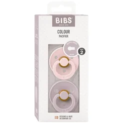 BIBS Fopspeen Two Pack Natuurlijk Rubber Blossom/Dusky Lilac Maat 2