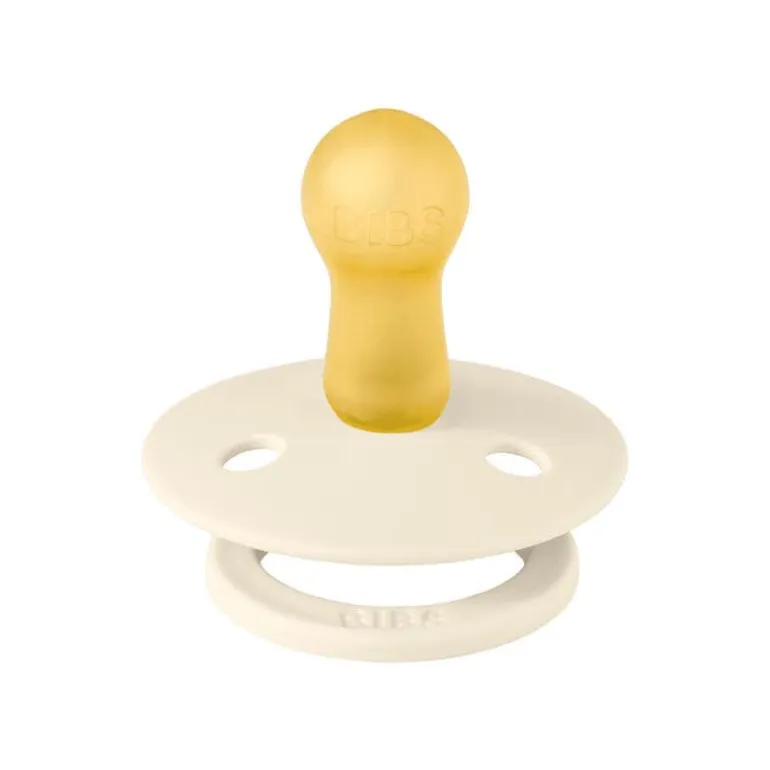 BIBS Fopspeen Two Pack Natuurlijk Rubber Ivory/Dark Oak Maat 2