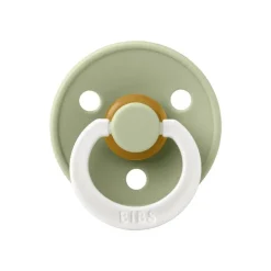 BIBS Glow in the dark Fopspeen Two Pack Natuurlijk Rubber Sage/Vanilla Maat 1