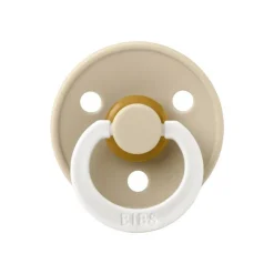 BIBS Glow in the dark Fopspeen Two Pack Natuurlijk Rubber Sage/Vanilla Maat 1