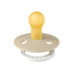 BIBS Glow in the dark Fopspeen Two Pack Natuurlijk Rubber Sage/Vanilla Maat 1