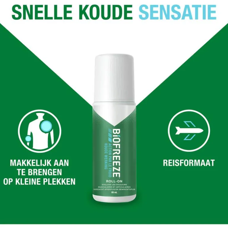 Biofreeze+ Cold Therapy Pain Relief Roll-On 82 GR