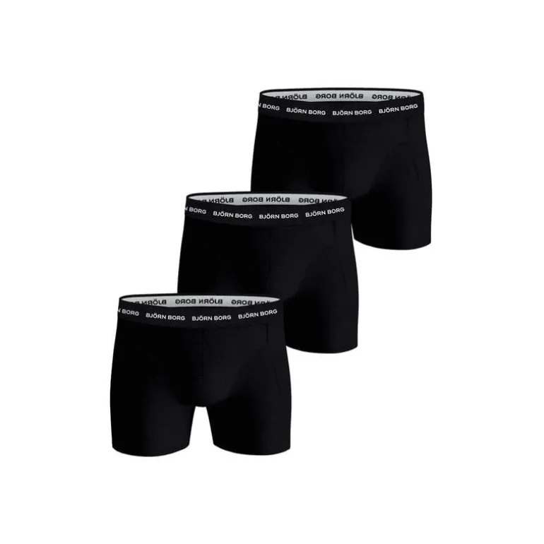 BJÖRN BORG Boxershorts Mannen 3-pack Zwart Maat M