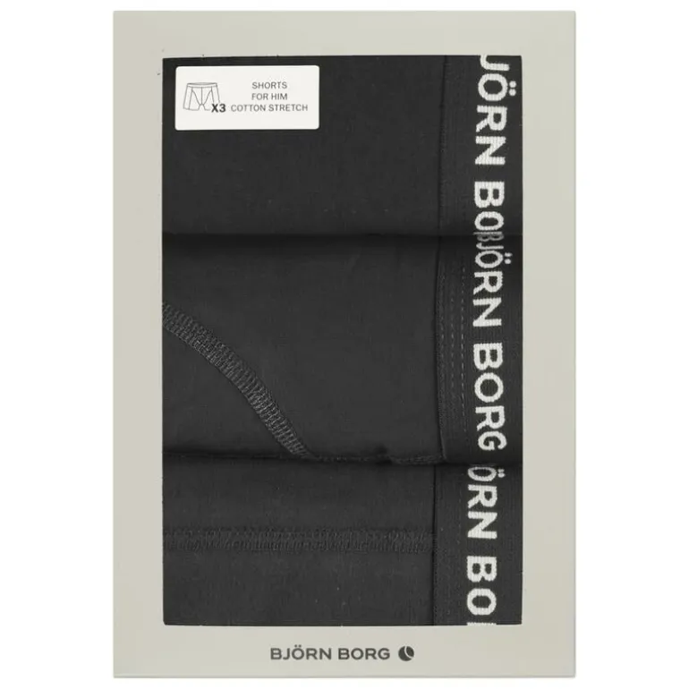 BJÖRN BORG Boxershorts Mannen 3-pack Zwart Maat M