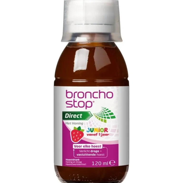 Bronchostop Direct Junior Hoestdrank met Honing 120 ML