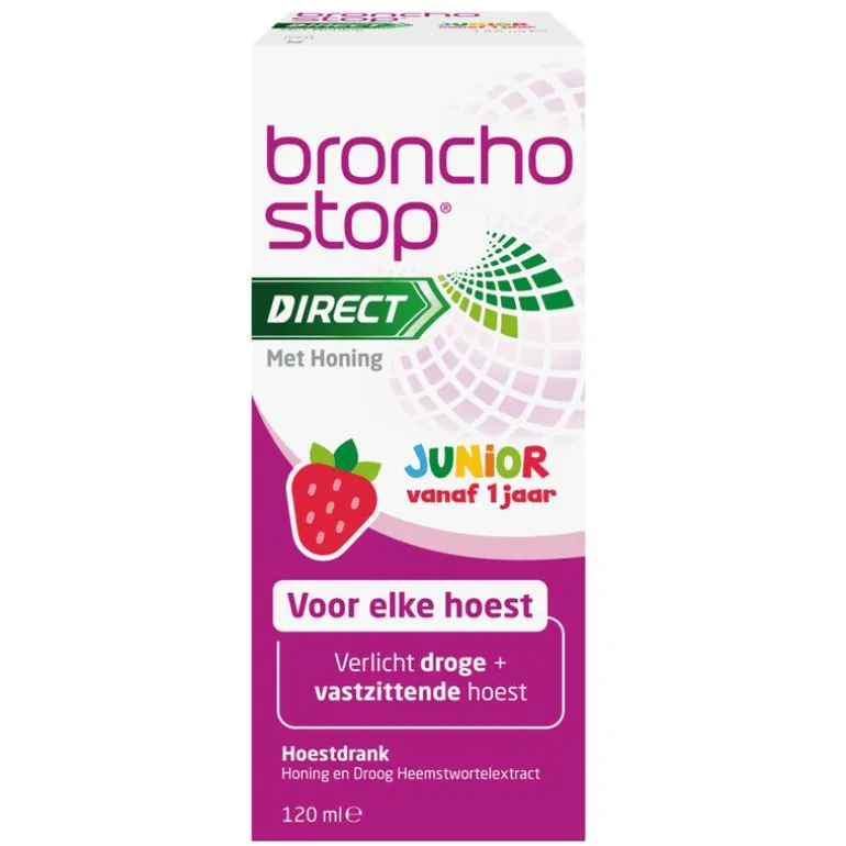 Bronchostop Direct Junior Hoestdrank met Honing 120 ML