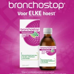 Bronchostop Hoestdrank bij Vastzittende Hoest en Keelpijn 200 ML