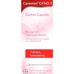 Canesten Gyno Zachte Capsule bij vaginale schimmel 1 stuk