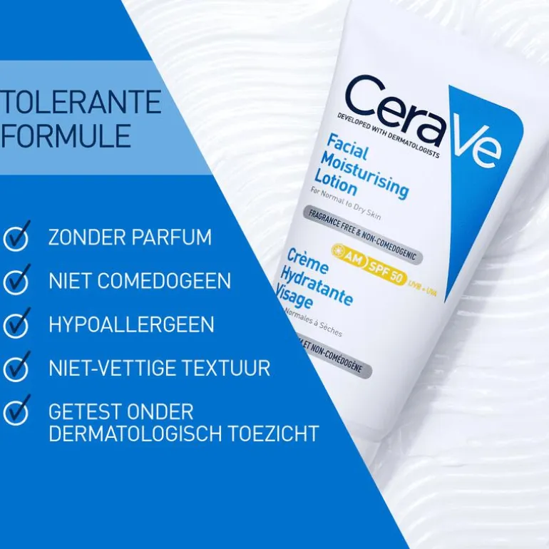 CeraVe Hydraterende Gezichtscrème SPF50 52 ML