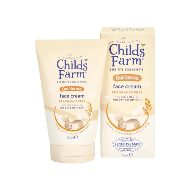 Childs Farm OatDerma Face Cream Fragrance Free 50ml