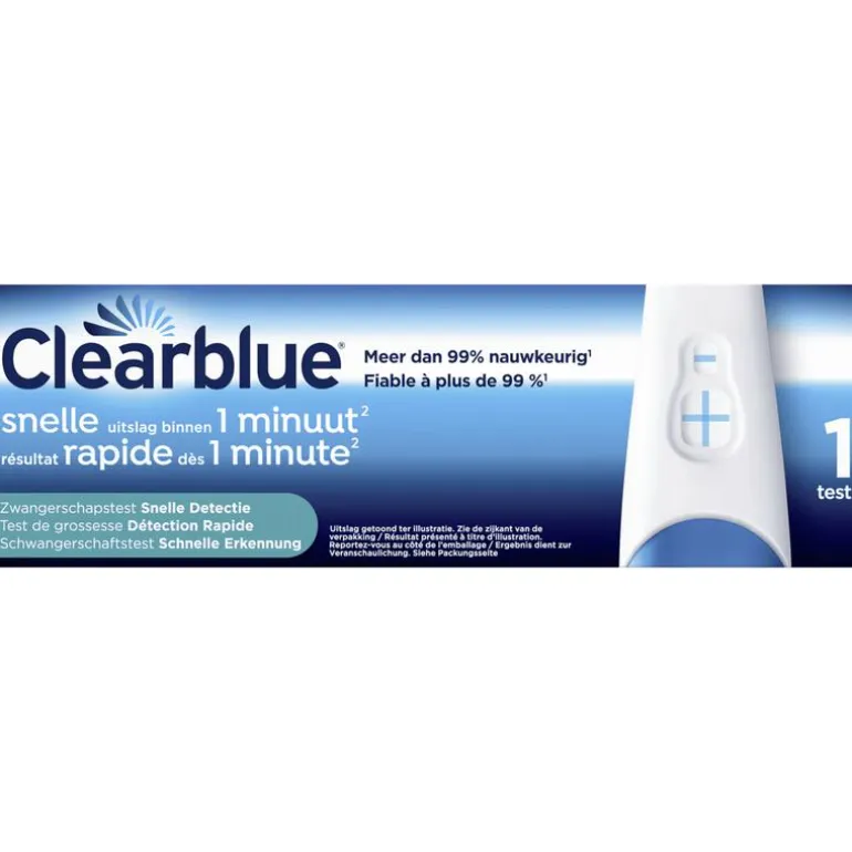 Clearblue Snelle Detectie Zwangerschapstest 1 Stuk