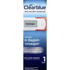 Clearblue Zwangerschapstest Digitaal Ultravroeg 1 Stuk