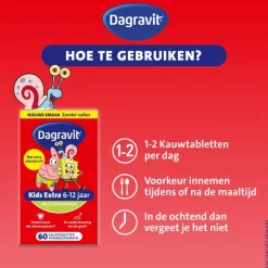 Dagravit Kids Multivitaminen Xtra 6-12 jaar 60 stuks