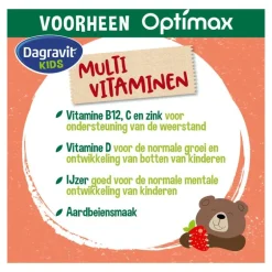 Dagravit Natural Kids Multi Aardbei 60 Dragees