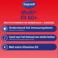 Dagravit Vitaal 60+ Totaal 30 Xtra 60 tabletten