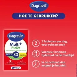 Dagravit Vitaal 60+ Totaal 30 Xtra 60 tabletten