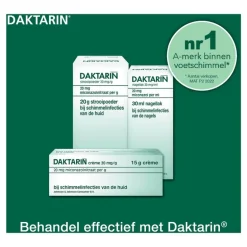 Daktarin Miconazolnitraat bij Schimmelinfecties Crème 20 MG/G 30 GR