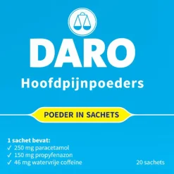 Daro Hoofdpijnpoeders 20 Sachets