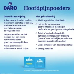 Daro Hoofdpijnpoeders 20 Sachets