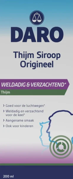 Daro Thijmsiroop Original 200 ML