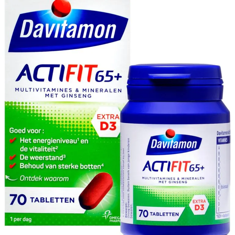 Davitamon Actifit 65+ Multivitamine 70 Stuks