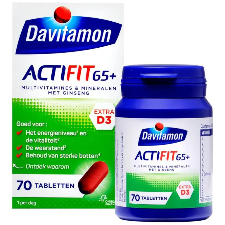Davitamon Actifit 65+ Multivitamine 70 Stuks