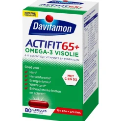 Davitamon Actifit 65+ Omega 3 Visolie Capsules