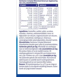 Davitamon Compleet Weerstand Vitamine C&D Bosvruchten 60 kauwtabl