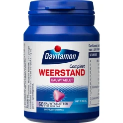 Davitamon Compleet Weerstand Vitamine C&D Bosvruchten 60 kauwtabl