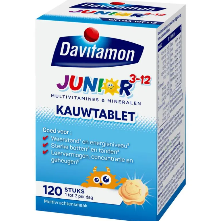 Davitamon Junior 3+ Kauwvitamines Multifruit
