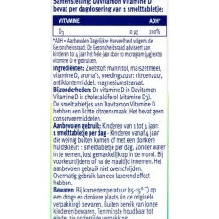 Davitamon Kind Vitamine D Smelttabletten Citroen