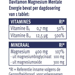 Davitamon Magnesium Mentale Energie 30ST