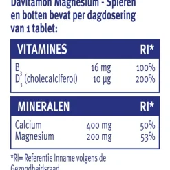 Davitamon Magnesium Met Calcium + Vitamine D Tabletten 42 Stuks