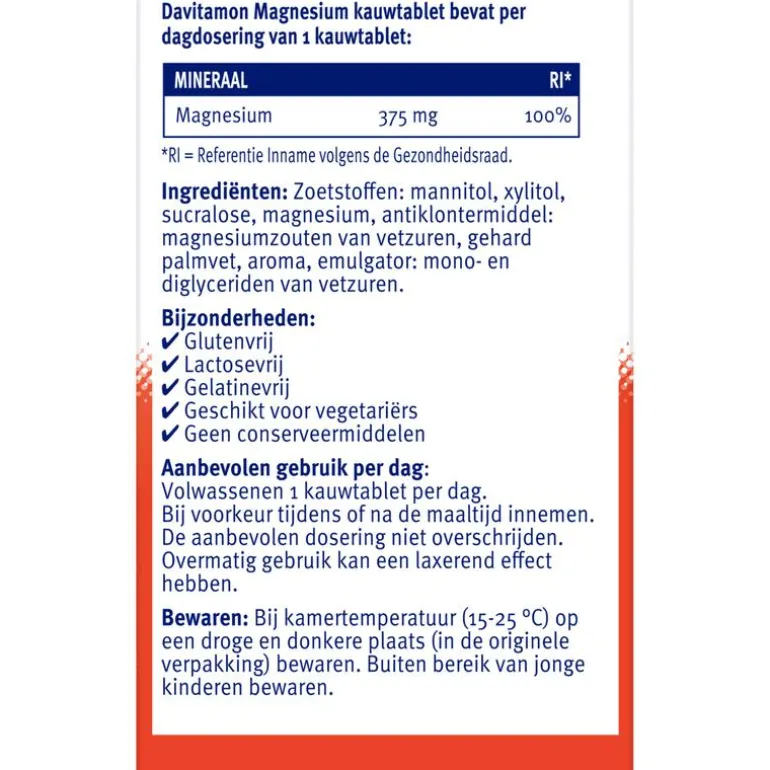 Davitamon Magnesium Pepermunt 60 stuks