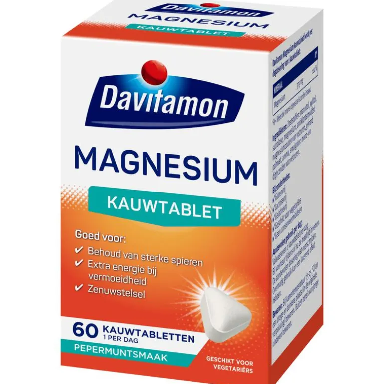 Davitamon Magnesium Pepermunt 60 stuks