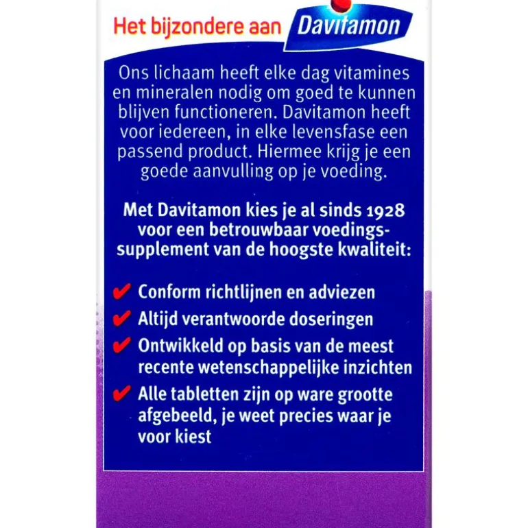 Davitamon Vitamine D 50+ Tabletjes Citroensmaak