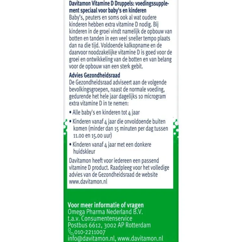 Davitamon Vitamine D Druppels 25 ML